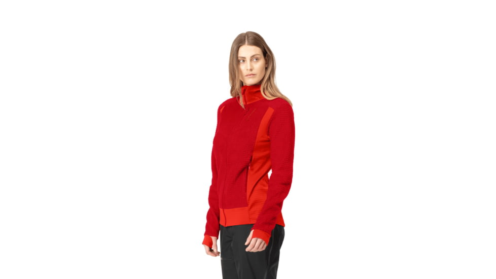 Norrona Falketind Alpha 120 Zip Hooded Jacket - Womens, Aura Orange, Medium, 1873-20-5519-M