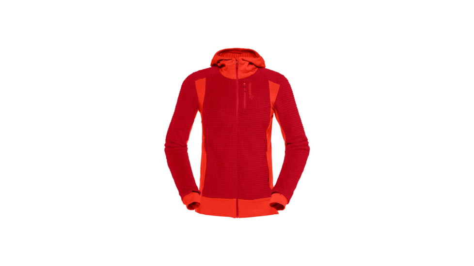 Norrona Falketind Alpha 120 Zip Hooded Jacket - Womens, Aura Orange, Medium, 1873-20-5519-M