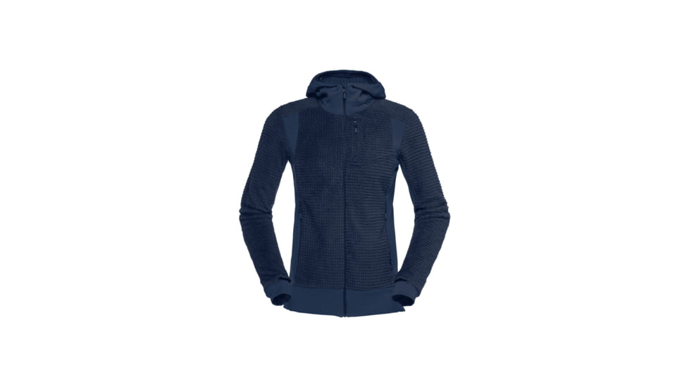 Norrona Falketind Alpha 120 Zip Hooded Jacket - Womens, Indigo Night, Large, 1873-20-2295-L
