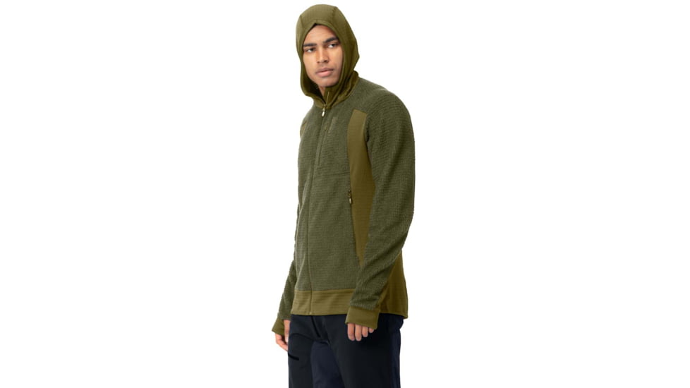 Norrona Falketind Alpha Zip Hooded Jacket - Mens, Olive Night/Olive Drab, Extra Large, 1815-20 3304 XL