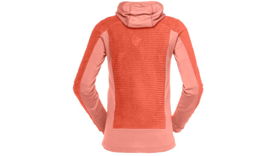 Norrona Falketind Alpha Zip Hooded Jacket - Womens, Orange Alert/Peach Amber, Medium, 1873-20 5651 M