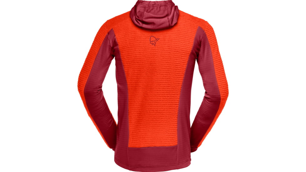 Norrona Falketind Alpha120 Zip Hood - Mens, Arednalin/Rhubarb, Small, 1815-20-5646-S