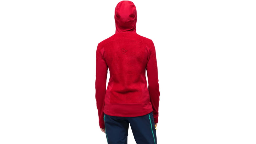Norrona Falketind Alpha120 Zip Hood - Womens, Jester Red, Medium, 1873-20-1125-M