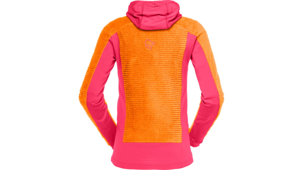 Norrona Falketind Alpha120 Zip Hood - Womens, Orange Popsicle/Honeysuckle, Small, 1873-20-5543-S