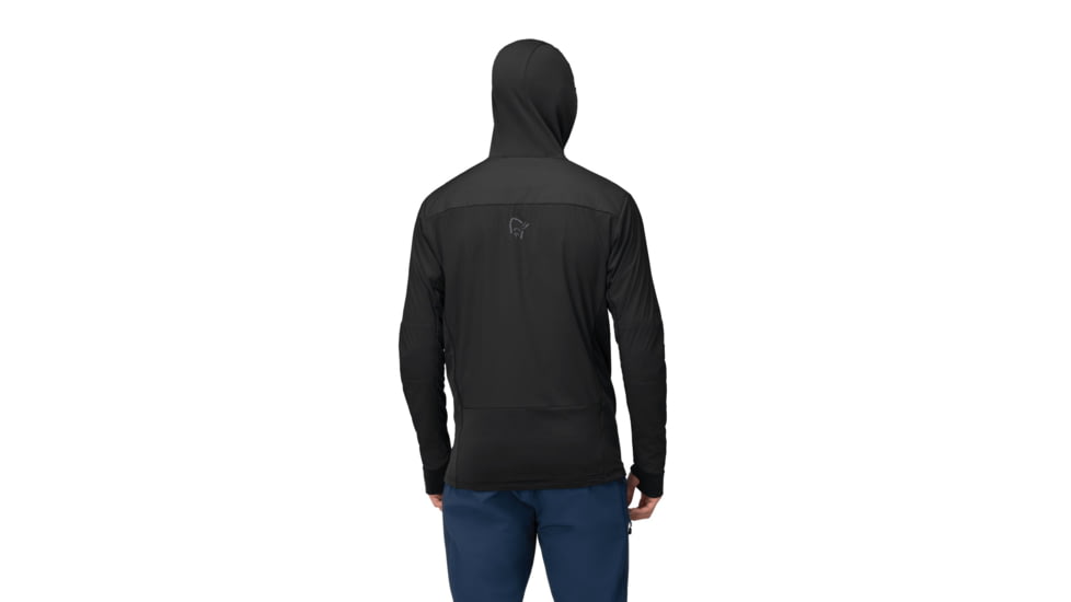 Norrona Falketind Alpha90 Insulated Zip Hood - Mens, Caviar, Large, 1803-23-7718-L