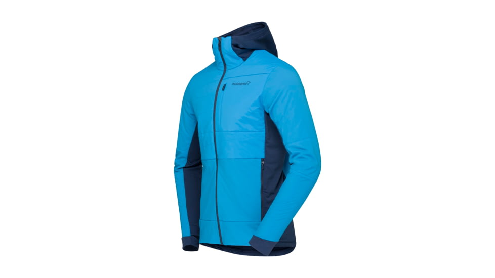 Norrona Falketind Alpha90 Insulated Zip Hood - Mens, Hawaiian surf/Indigo Night, Small, 1803-23-6609-S