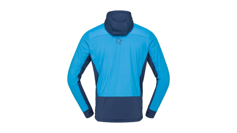 Norrona Falketind Alpha90 Insulated Zip Hood - Mens, Hawaiian surf/Indigo Night, Small, 1803-23-6609-S