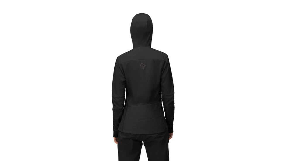 Norrona Falketind Alpha90 Insulated Zip Hood - Womens, Caviar, Small, 1807-23-7718-S