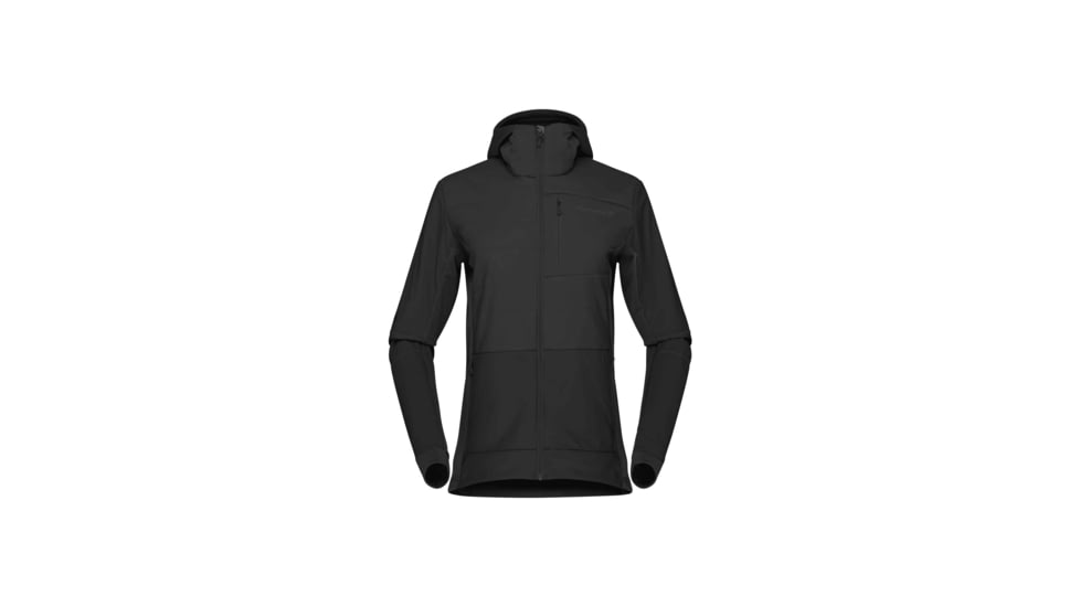 Norrona Falketind Alpha90 Insulated Zip Hood - Womens, Caviar, Small, 1807-23-7718-S