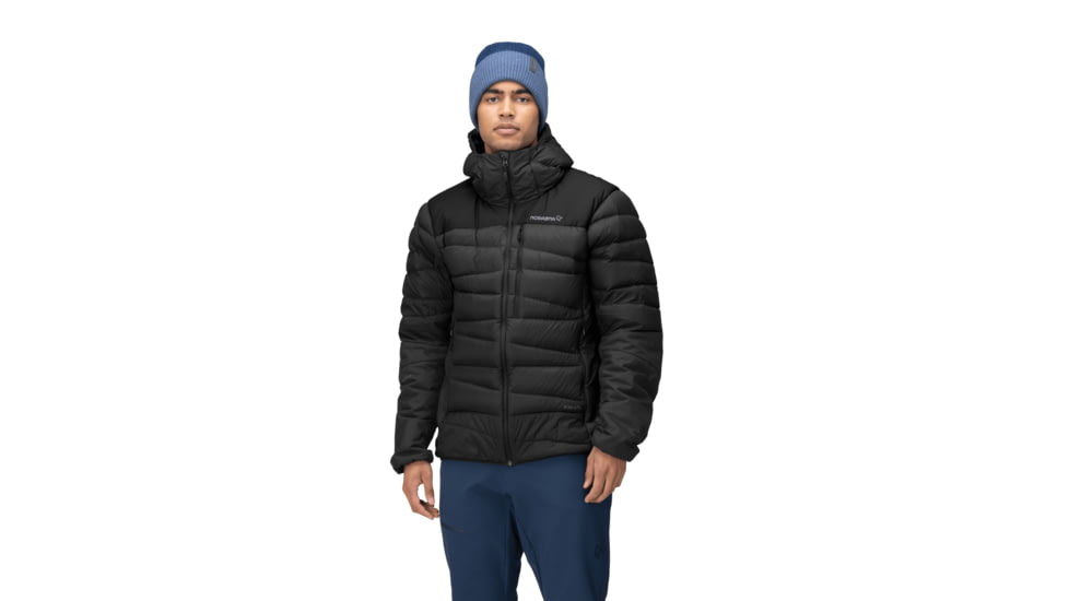 Norrona Falketind Down 750 Hooded Jacket - Mens, Caviar, Small, 1833-20-7718-S