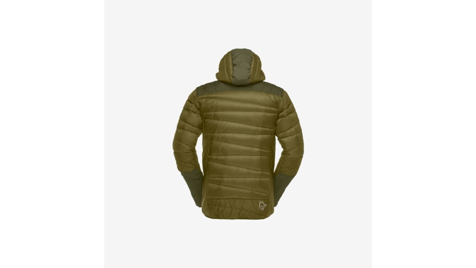 Norrona Falketind Down750 Hood - Mens, Olive Drab/Olive Night, 2XL, 1833-20-3908-XXL