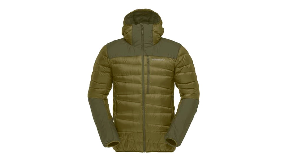 Norrona Falketind Down750 Hood - Mens, Olive Drab/Olive Night, 2XL, 1833-20-3908-XXL