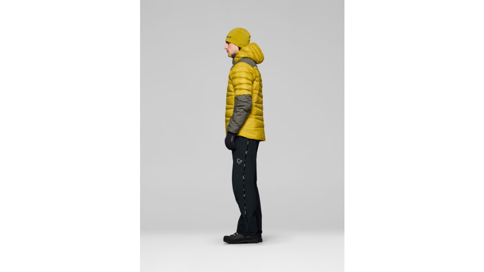 Norrona Falketind Down750 Zip Hood - Mens, Golden Palm, Medium, 1833-20-5502-M