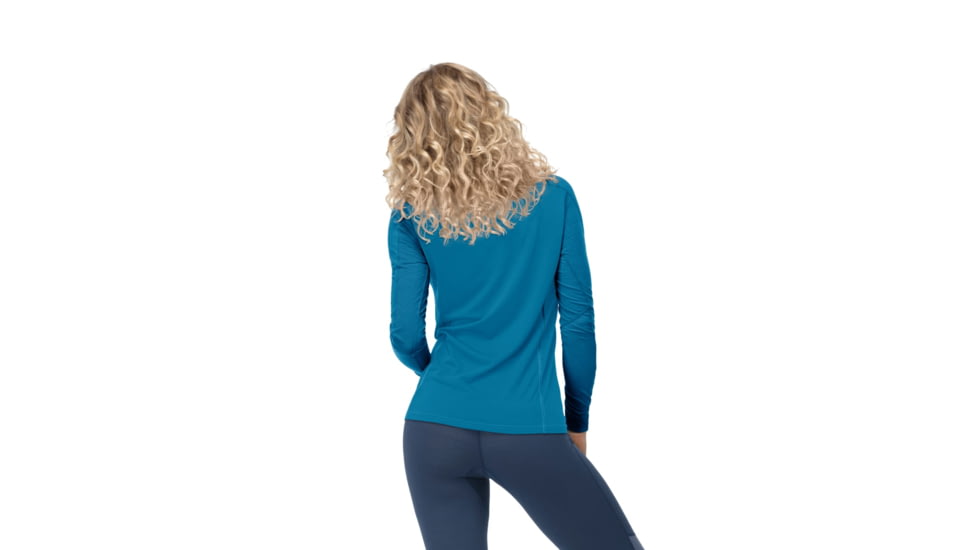 Norrona Falketind Equaliser Merino Round Neck Shirt - Womens, Hawaiian surf, Small, 1822-22-6610-S