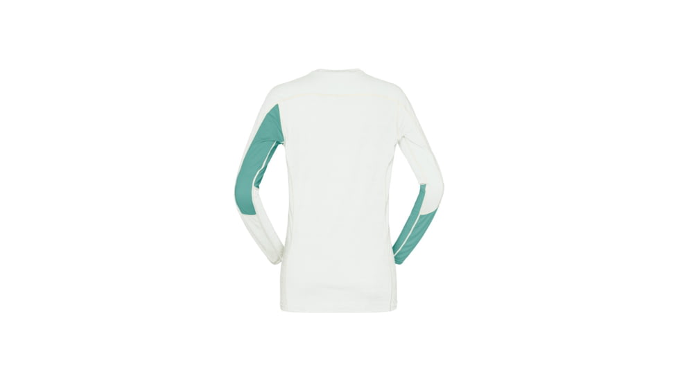 Norrona Falketind Equaliser Merino Round Neck Shirt - Womens, Malachite Green, Small, 1822-22-3010-S