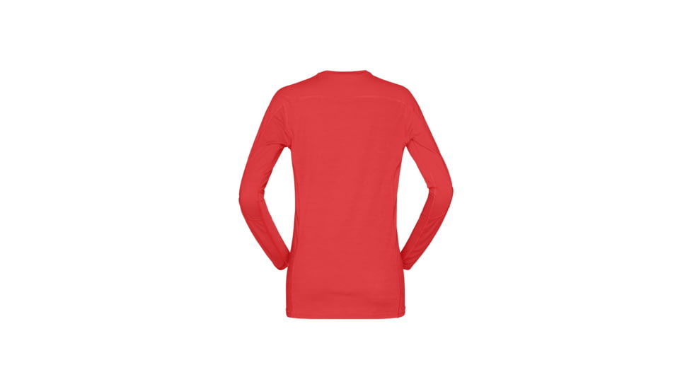 Norrona Falketind Equaliser Merino Round Neck Shirt - Womens, Paprika, Extra Large, 1822-22-1107-XL