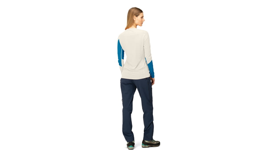 Norrona Falketind Equaliser Merino Round Neck - Womens, Hawaiian Surf/Snowdrop, Large, 1822-22 6633 L