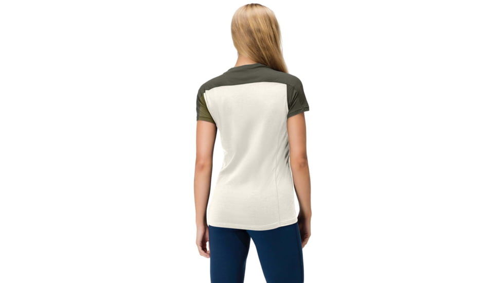 Norrona Falketind Equaliser Merino T-Shirt - Womens, Olive Drab/Olive Night, Large, 1823-22 3908 L