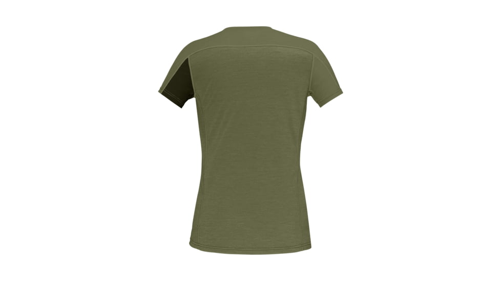 Norrona Falketind Equaliser Merino T-Shirt - Womens, Olive Night/Rosin, Large, 1823-22-3319-L