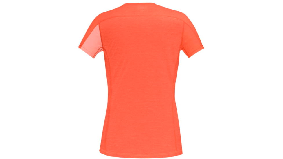 Norrona Falketind Equaliser Merino T-Shirt - Womens, Peach Amber/Orange Alert, Medium, 1823-22 5649 M