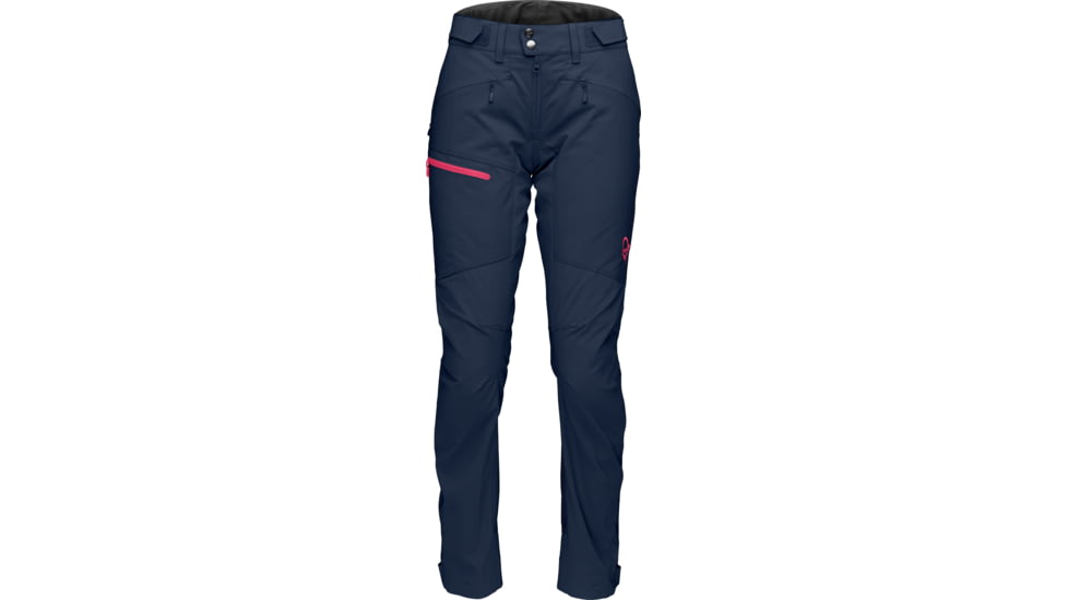 Norrona Falketind Flex1 Heavy Duty Pants - Womens, Indigo Night/Honeysuckle, Medium, 1864-20-2006-M