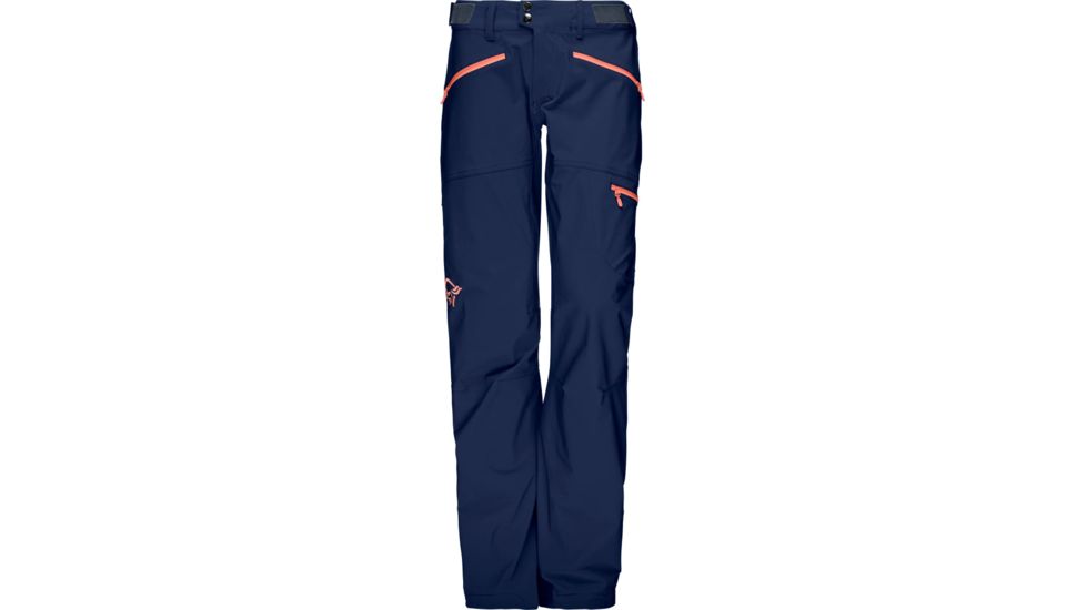 Norrona Falketind Flex1 Pants - Womens, Indigo Night/Melon, Medium, 3323-14-2322-M