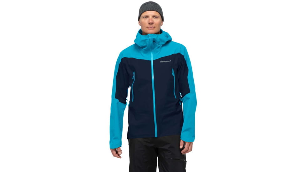 Norrona Falketind Gore-Tex Jacket - Men's, Hawaiian surf/Indigo Night, Medium, 1802-21-6609-M