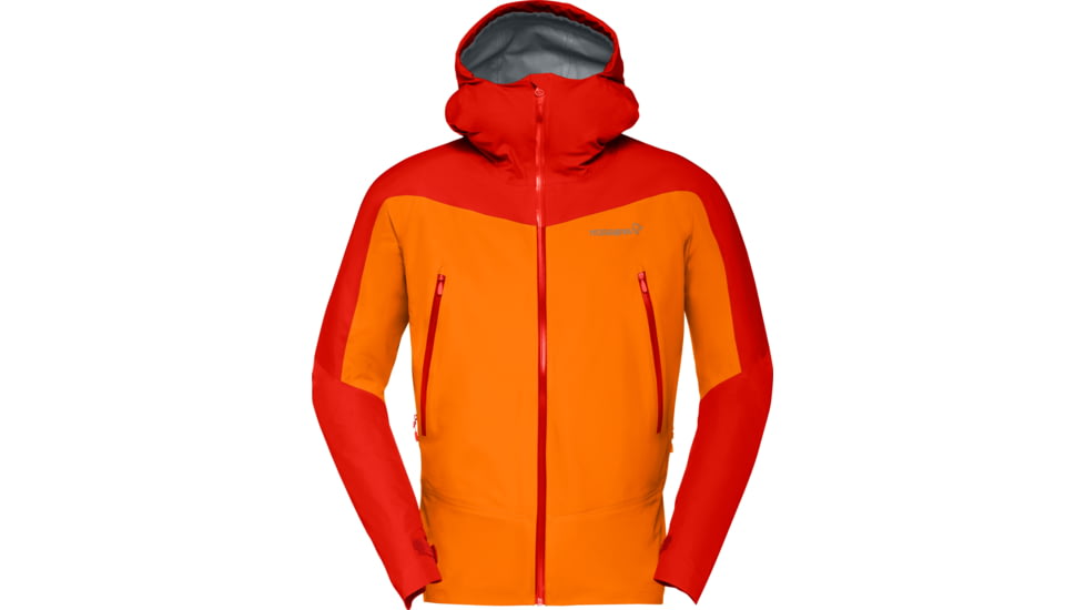 Norrona Falketind Gore-Tex Jacket - Men's, Arednalin/Orange Popsicle, Large, 1802-21-5639-L
