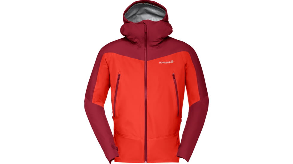 Norrona Falketind Gore-Tex Jacket - Mens, Arednalin/Rhubarb, Extra Large, 1802-21-5646-XL