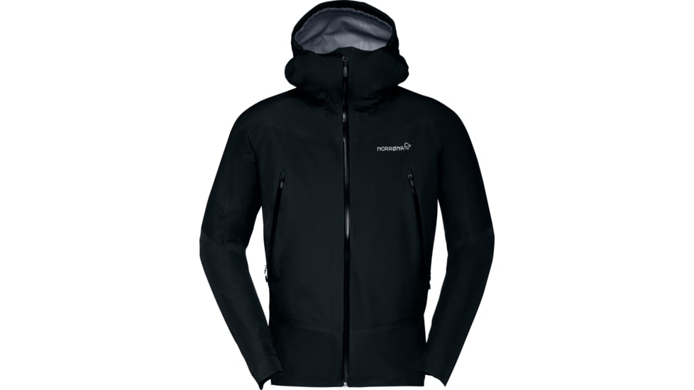 Norrona Mens falketind Gore-Tex Jacket - Men's, Caviar Black, Large, 1802-21 7718 L