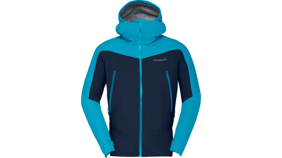 Norrona Falketind Gore-Tex Jacket - Mens, Hawaiian surf/Indigo Night, Medium, 1802-21-6609-M