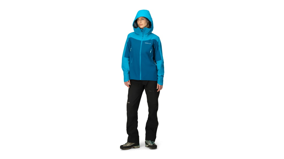 Norrona Falketind Gore-Tex Jacket - Womens, Aquarius/Mykonos Blue, Medium, 1804-21-2380-M