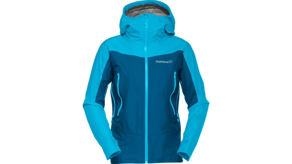 Norrona Falketind Gore-Tex Jacket - Womens, Aquarius/Mykonos Blue, Medium, 1804-21-2380-M