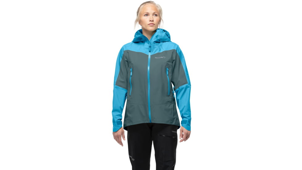 Norrona Falketind Gore-Tex Jacket - Women's, Medium, Aquarius/North Atlantic, 7042698461056