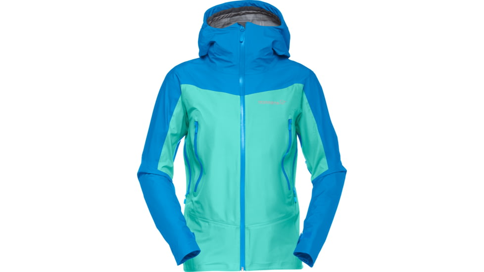 Norrona Falketind Gore-Tex Jacket - Women's, Extra Small, Arcadia/Campanula, 7042698428400