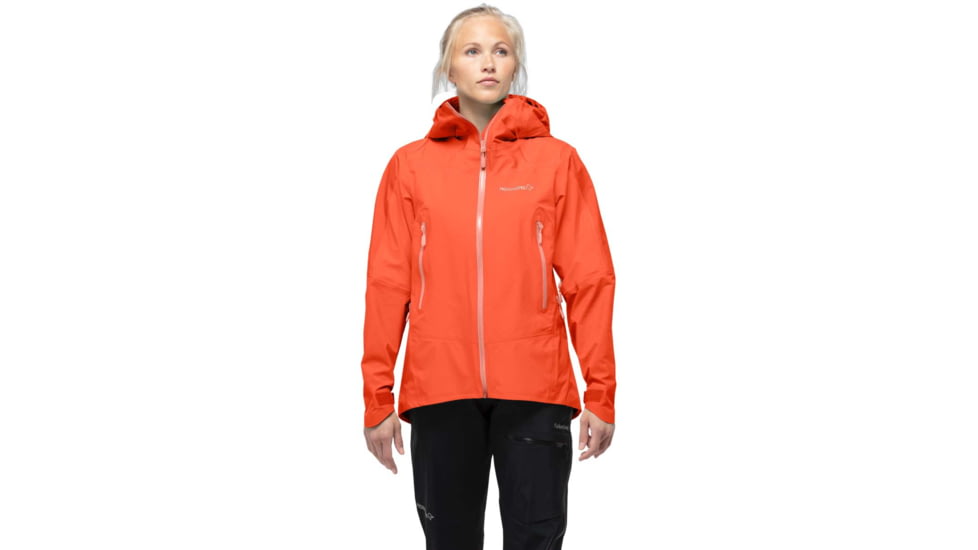 Norrona Falketind Gore-Tex Jacket - Women's, Large, Orange Alert, 1804-21 5620 L