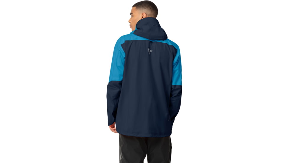 Norrona Falketind Gore-Tex Paclite Jacket - Mens, Hawaiian surf/Indigo Night, Medium, 7042698454751