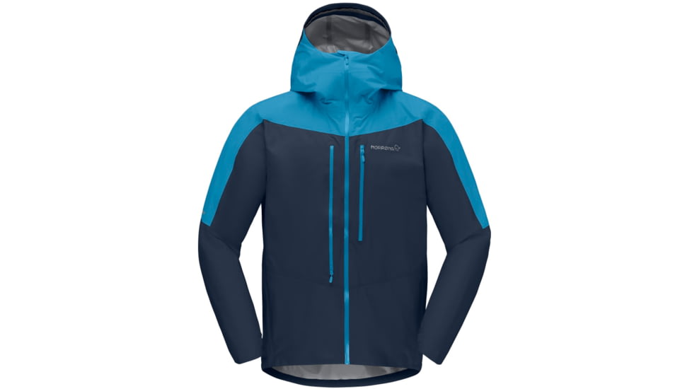 Norrona Falketind Gore-Tex Paclite Jacket - Mens, Hawaiian surf/Indigo Night, Medium, 7042698454751