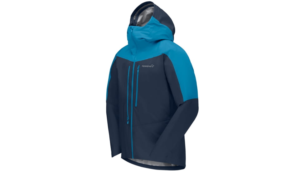Norrona Falketind Gore-Tex Paclite Jacket - Mens, Hawaiian surf/Indigo Night, Medium, 7042698454751
