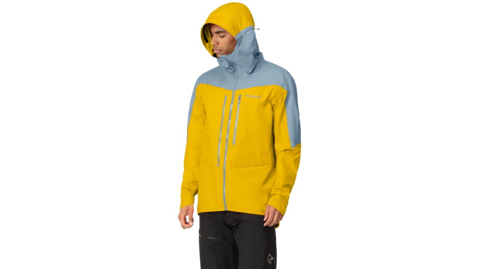Norrona Falketind Gore-Tex Paclite Jacket - Mens, Sulphur/Blue Fog, Medium, 1812-22 5011 M