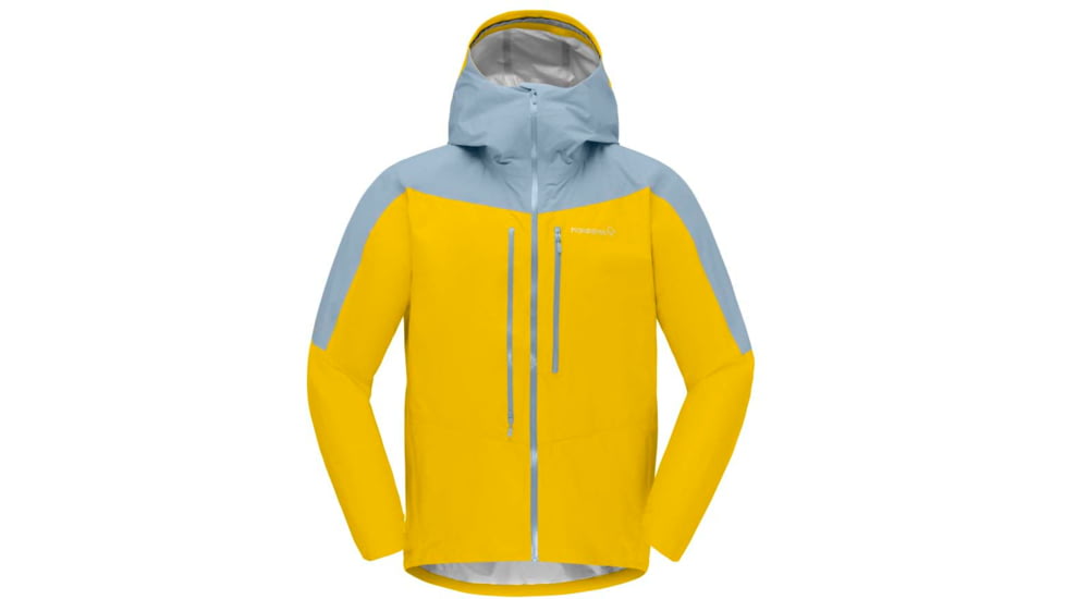 Norrona Falketind Gore-Tex Paclite Jacket - Mens, Sulphur/Blue Fog, Medium, 1812-22 5011 M