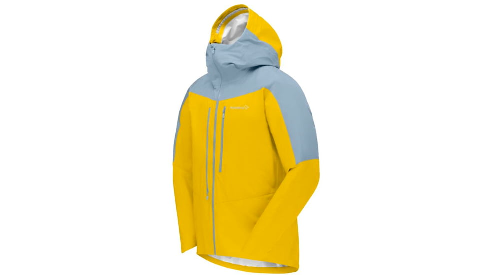 Norrona Falketind Gore-Tex Paclite Jacket - Mens, Sulphur/Blue Fog, Medium, 1812-22 5011 M