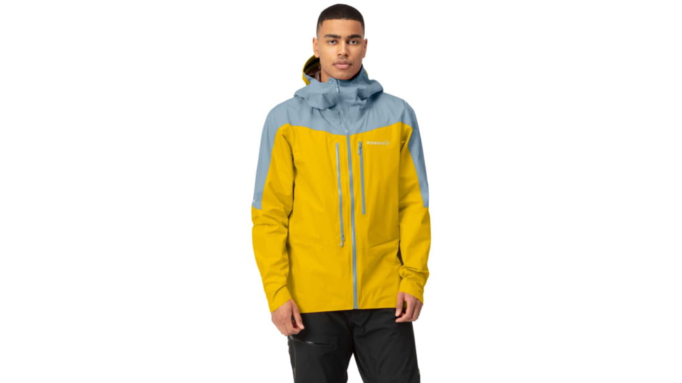 Norrona Falketind Gore-Tex Paclite Jacket - Mens, Sulphur/Blue Fog, Medium, 1812-22 5011 M