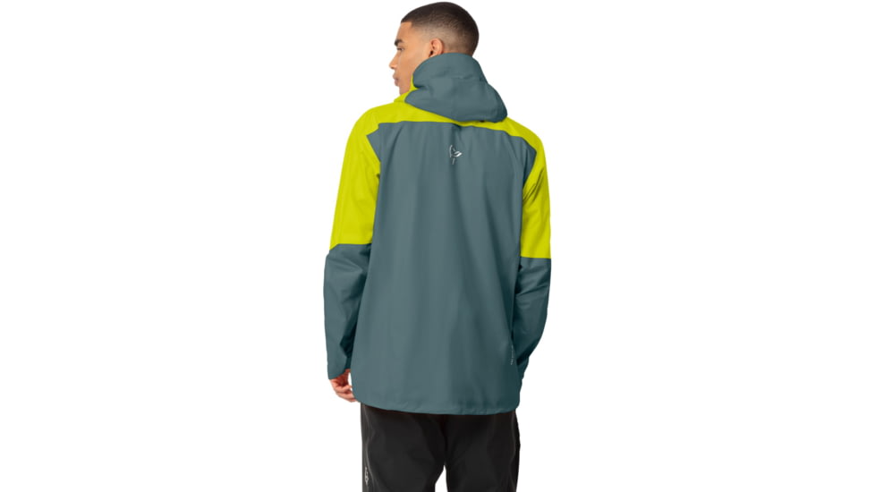 Norrona Falketind Gore-Tex Paclite Jacket - Mens, Sulphur Spring/North Atlantic, Extra Large, 7042698454676