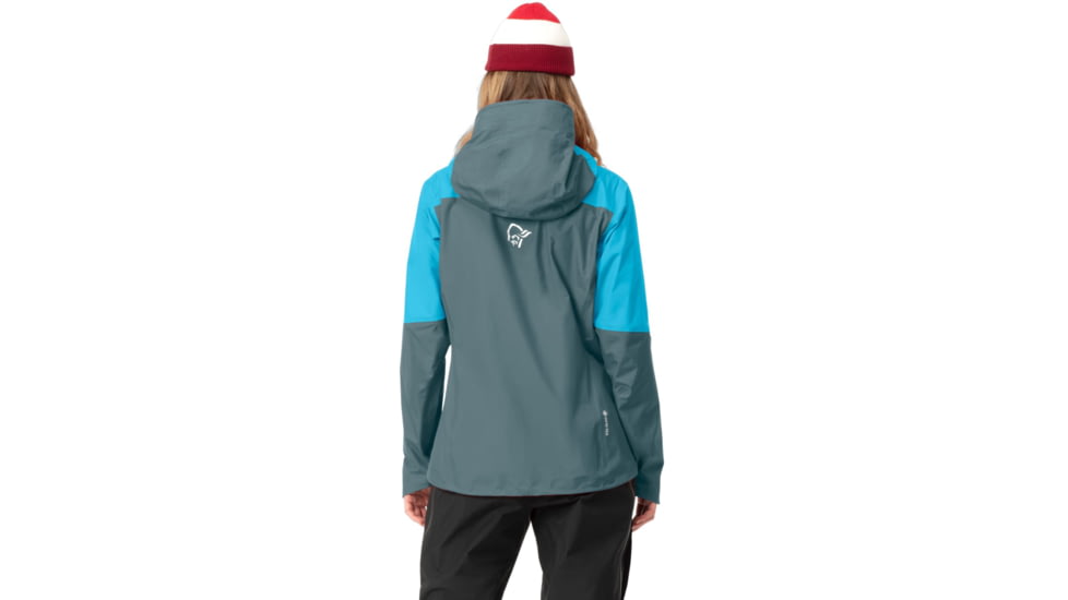 Norrona Falketind Gore-Tex Paclite Jacket - Womens, Aquarius/North Atlantic, Medium, 7042698454904