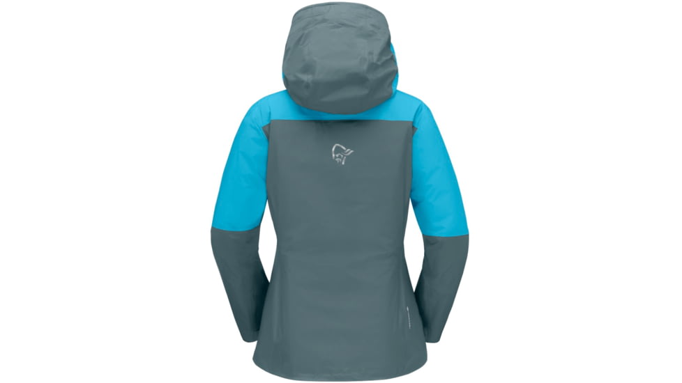 Norrona Falketind Gore-Tex Paclite Jacket - Womens, Aquarius/North Atlantic, Medium, 7042698454904