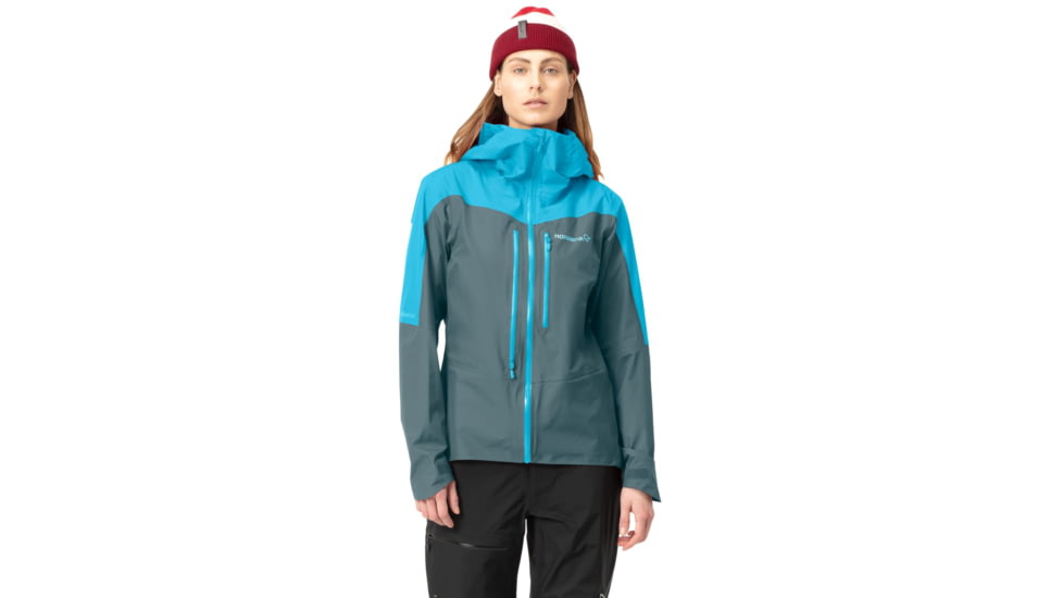 Norrona Falketind Gore-Tex Paclite Jacket - Womens, Aquarius/North Atlantic, Medium, 7042698454904