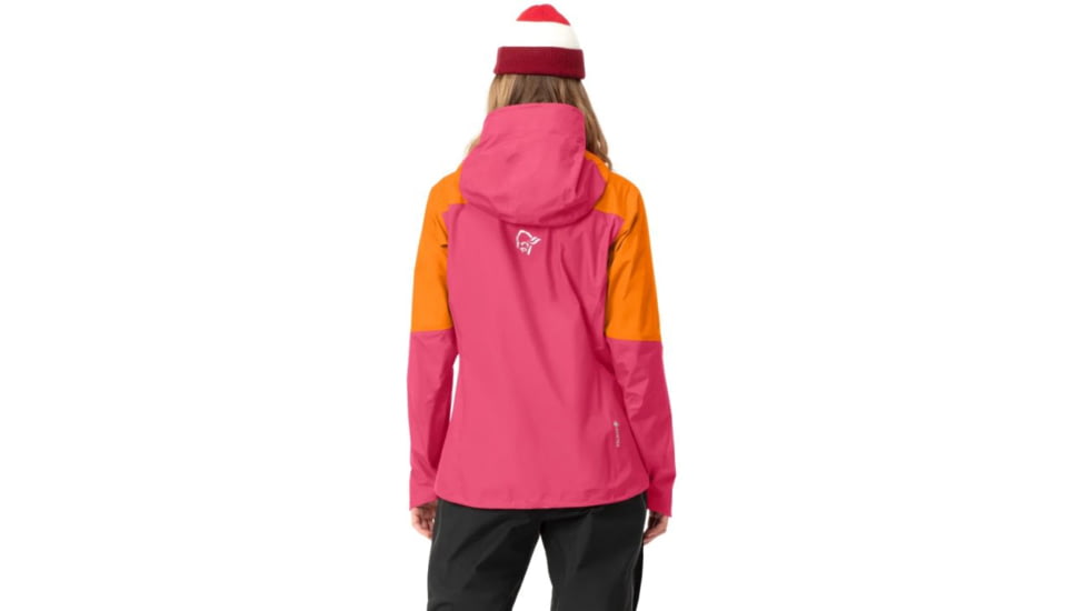 Norrona Falketind Gore-Tex Paclite Jacket - Womens, Orange Popsicle/Honeysuckle, Medium, 7042698454959