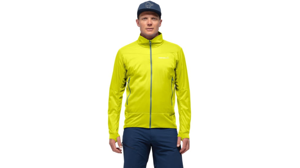 Norrona Falketind Octa Jacket - Mens, Sulphur Spring/North Atlantic, Small, 7042698462138
