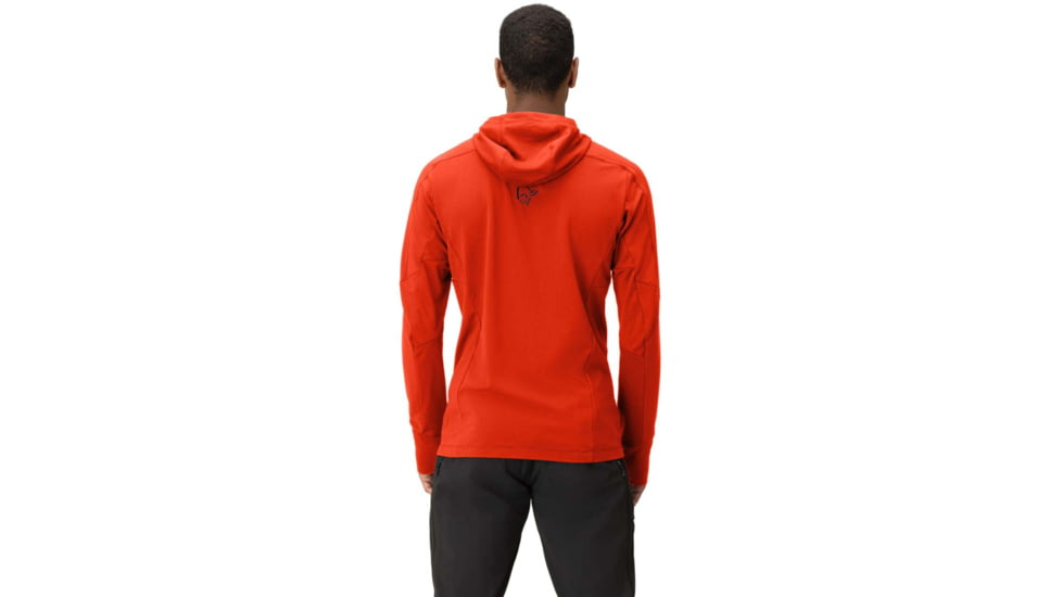 Norrona Falketind Power Grid Hooded Jacket - Mens, Arednalin Red, Large, 1810-23 5630 L